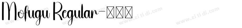 Mofugu Regular字体转换